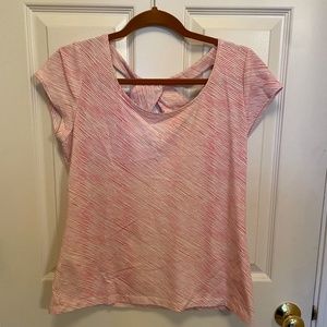 lafayette 148 new york ∙ striped crisscross top